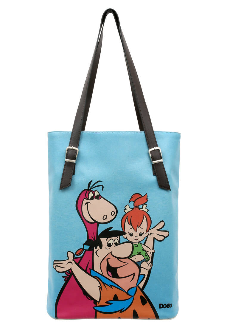 Leather Blue Shoulder Bag with Warner Bros Family Rocks