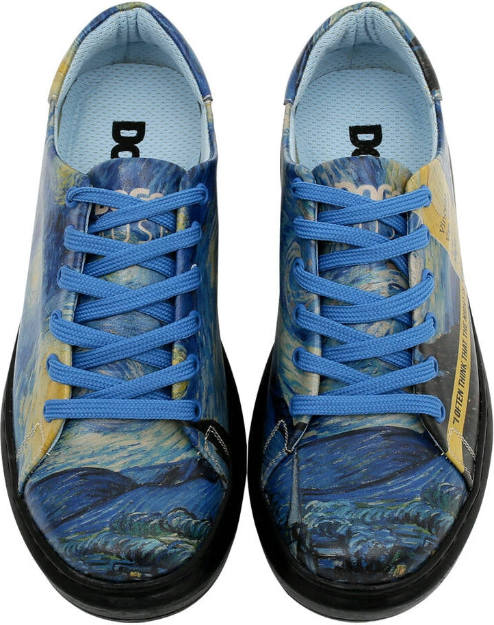 Sneakers with Van Gogh The Starry Night Muse