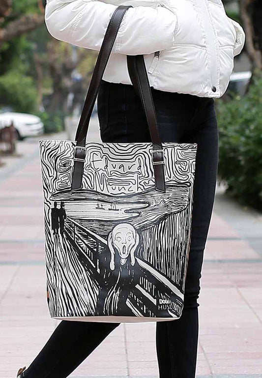 Leather Bag with Edvard Munch The Scream Muse