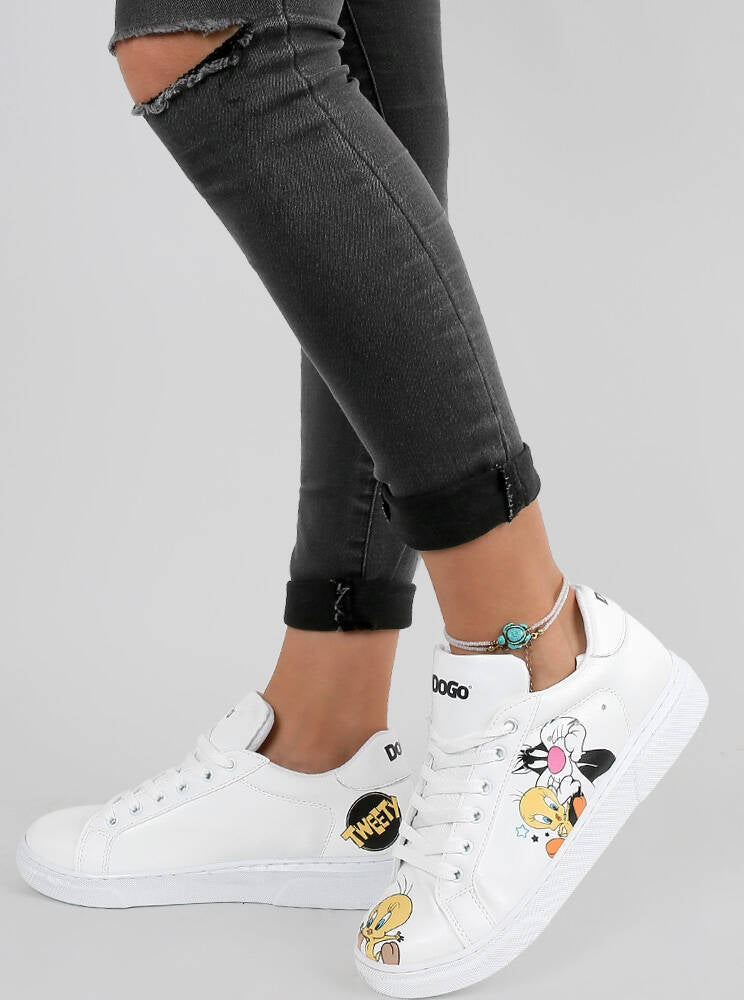 Women Sneakers with Tweety & Sylvester