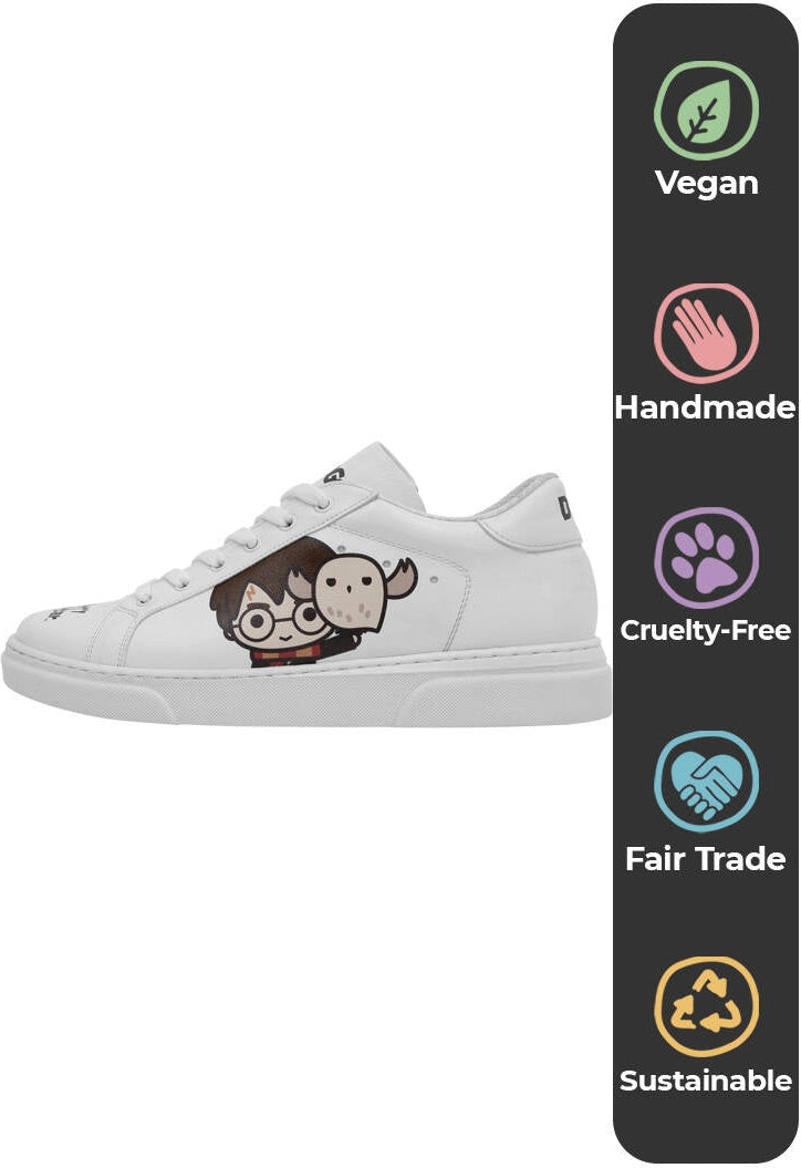 Kjøp veganske hvite sneakers i skinn